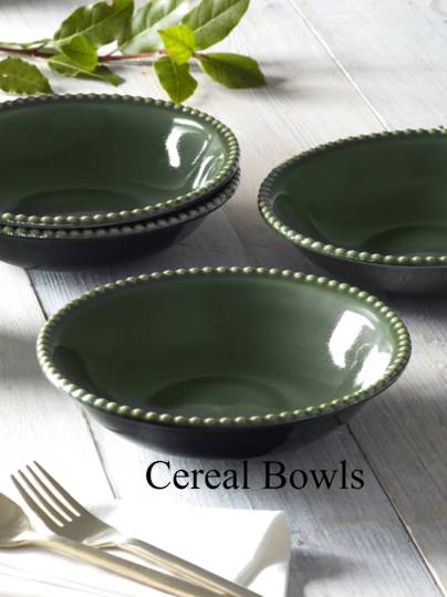 MM Linen - Bobble - Dinnerware Collection - Green